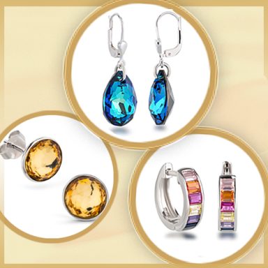 Elegante Ohrringe in verschiedenen Designs